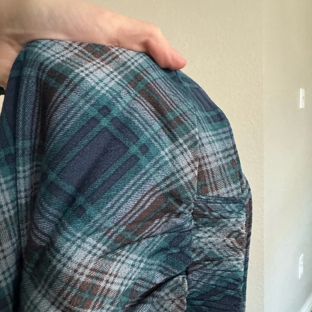 Like New wild fable Blue Plaid Button-Front Maxi Skirt - Picture 4 of 5